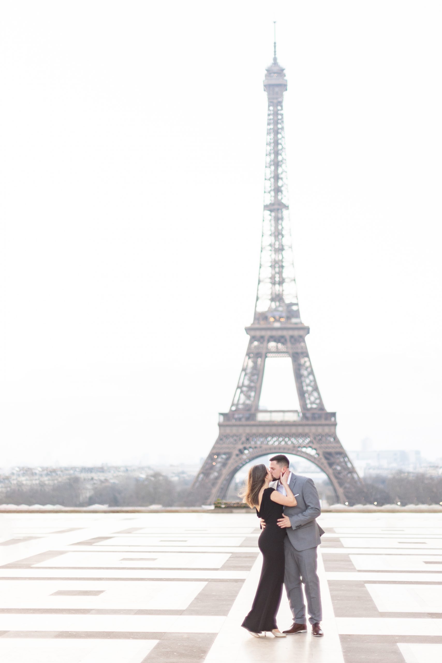 Paris Paarsrood Eiffelturm